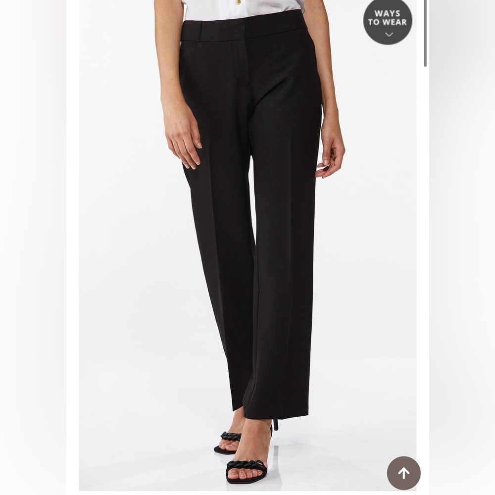 CATO Curvy Trouser Pant size 14 black with pockets